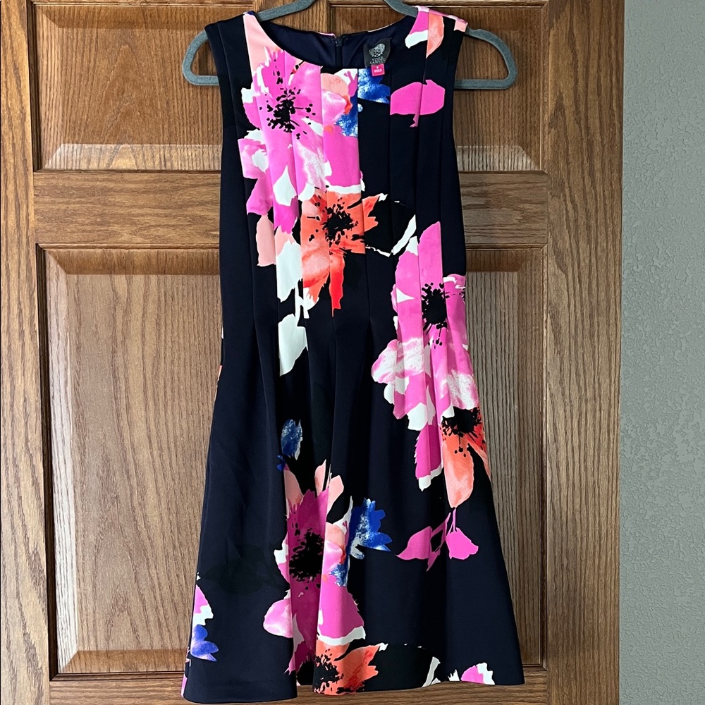Vince Camuto Multicolor Abstract Dress